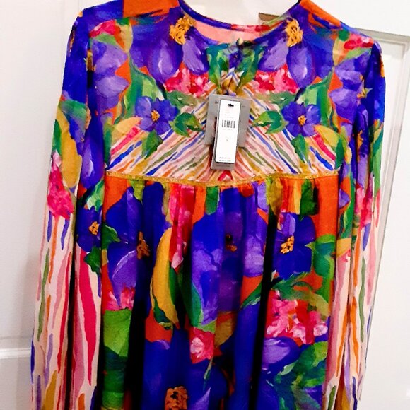 NWT Anthropologie Bl^nk Miranda Peasant Blouse - Picture 6 of 6